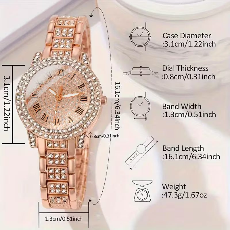 1pc Women's Quartz Watch with Elegant Analog Dial, Stainless Gift for Women
