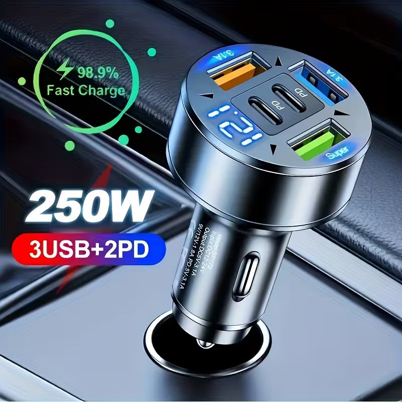 2026 Upgraded Fast-Charge Digital Display Car Charger