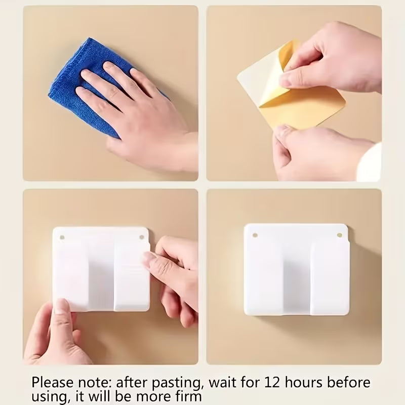 Easy-Install Modern Kitchen Storage Shelf with Phone Holder