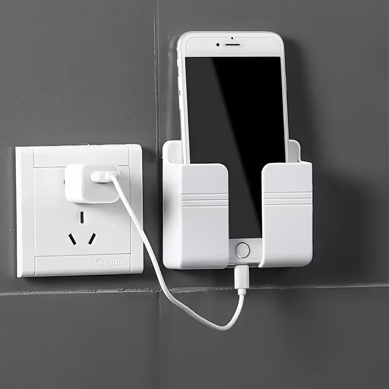 Easy-Install Modern Kitchen Storage Shelf with Phone Holder