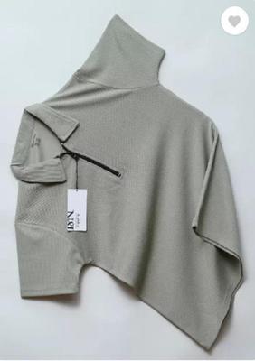 Men's Cotton Plain Polo T-Shirt Grey Round Neck Casual Soft Comfortable Tee