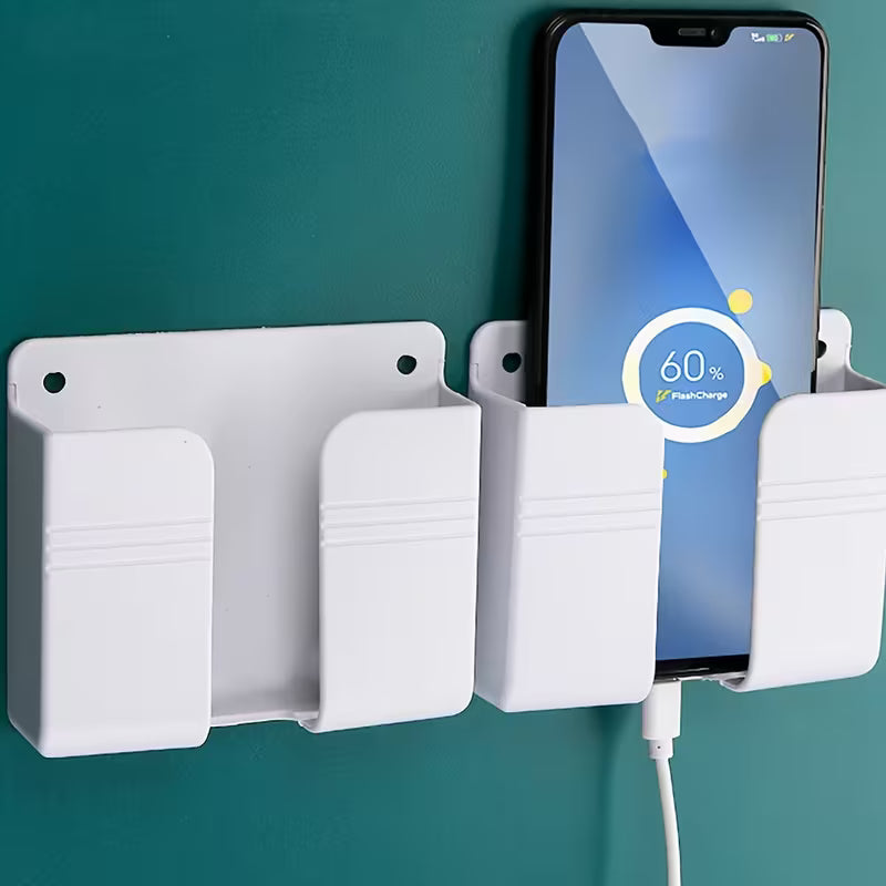Easy-Install Modern Kitchen Storage Shelf with Phone Holder