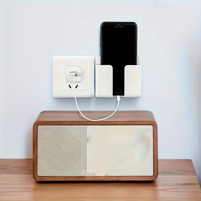 Easy-Install Modern Kitchen Storage Shelf with Phone Holder