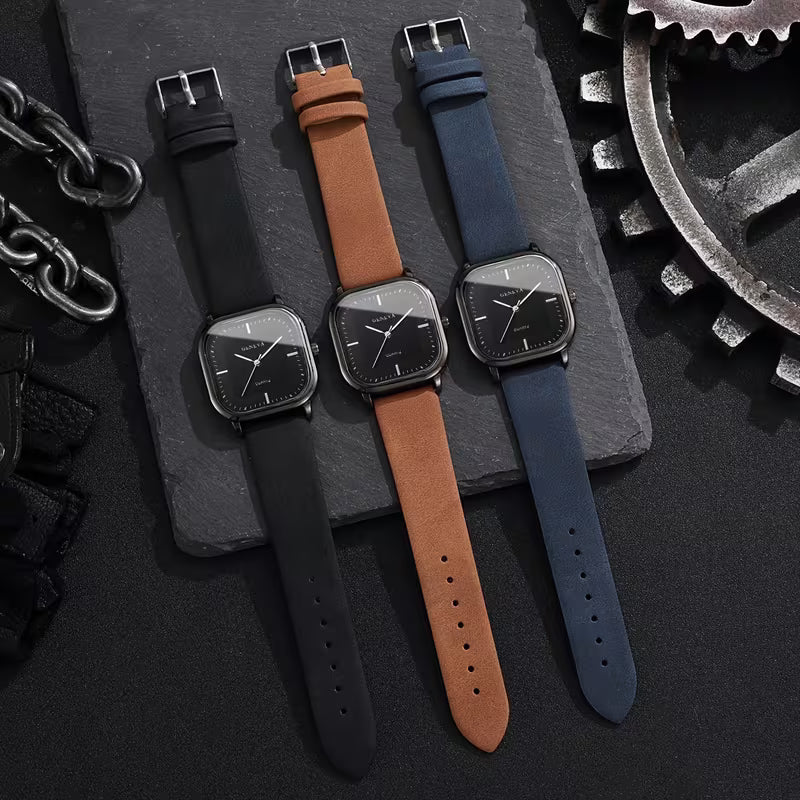 Men'S Watch Fashion Easy Square Dial Trendy Business Watch