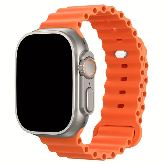 Ocean Silicone Sport Band Compatible with for Apple Watch Ultra 3/Ultra 2/Ultra Band 49Mm 45Mm 46Mm 44Mm 42Mm for Men Women, Breathable Soft Strap for watch Ultra 2/3, for Iwatch Ultra Series SE 11/10/9/8/7/6/5/4/3/2/1